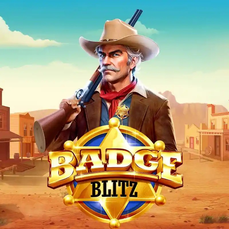 Official Slots logo: Badge Blitz by Pragmatic Play at Luckera Casino
