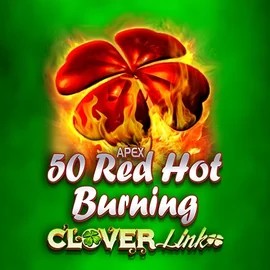 50 Red Hot Burning Clover Links logo by Novomatic Luckera Casino