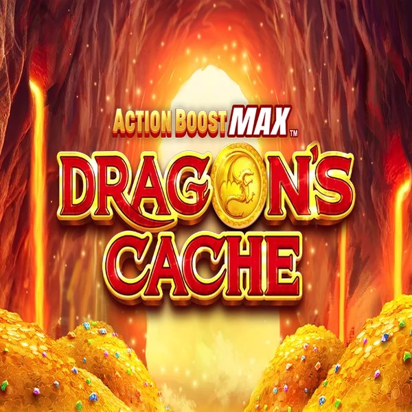 Action Boost Max Dragon's Cache slot icon by SpinPlay Games, available at Luckera Casino