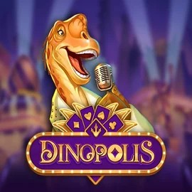 Dinopolis online game logo by Push Gaming on luckeracasinoo.com