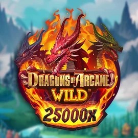 Dragons of Arcane Wild logo by Foxium at Luckera Casino