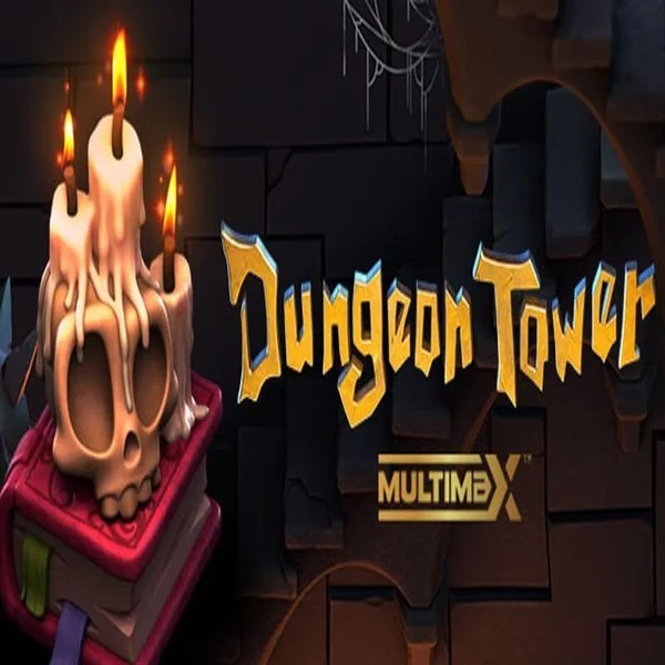 Dungeon Tower slot logo by Peter & Sons at Luckera Casino