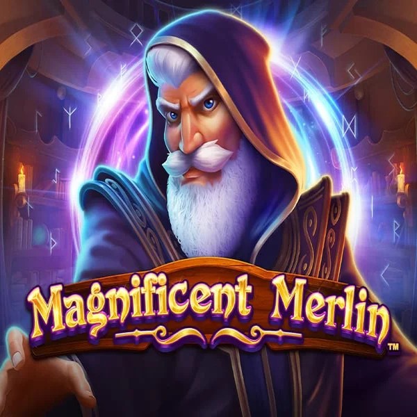 Magnificent Merlin slot logo by Greentube at Luckera Casino
